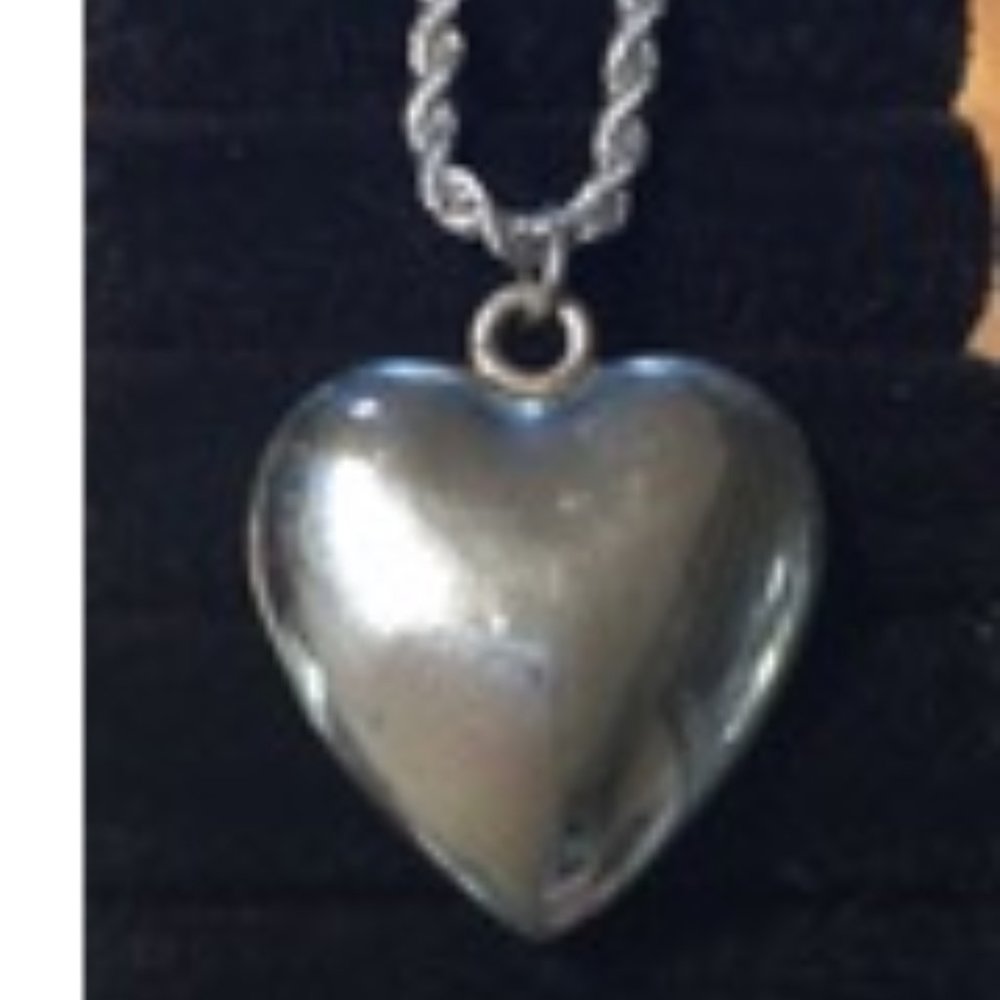 Silver  heart necklace